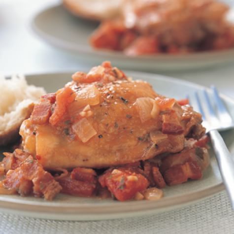 Braised Chicken Tomatoes And Bacon Williams Sonoma