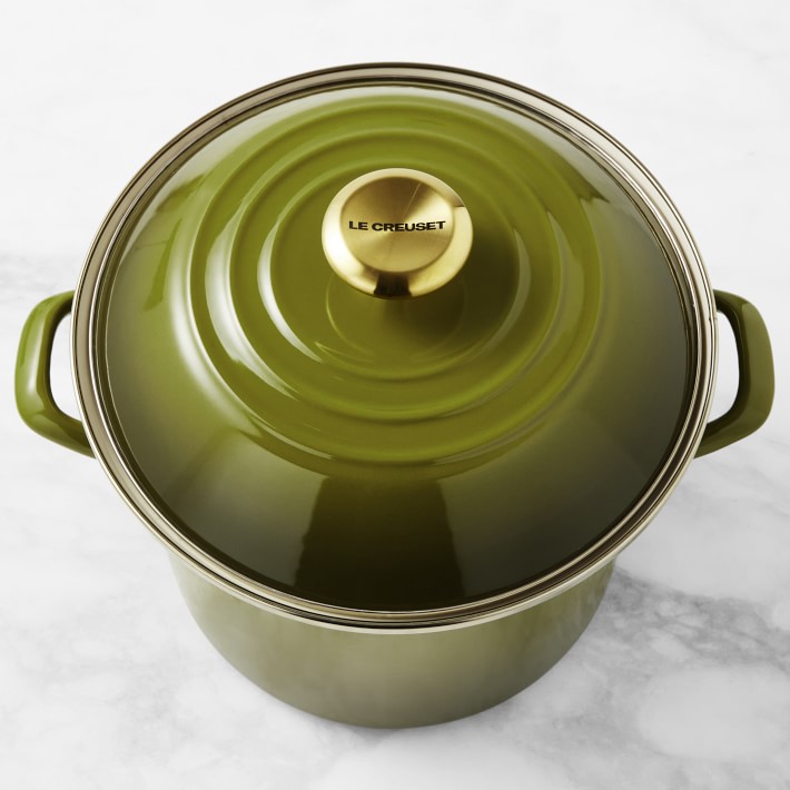 Le Creuset Enameled Steel Stock Pot Williams Sonoma