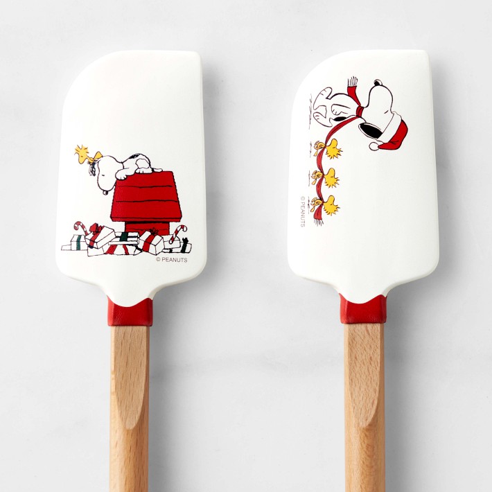 Peanuts Holiday Fsc Wood Spatulas Williams Sonoma