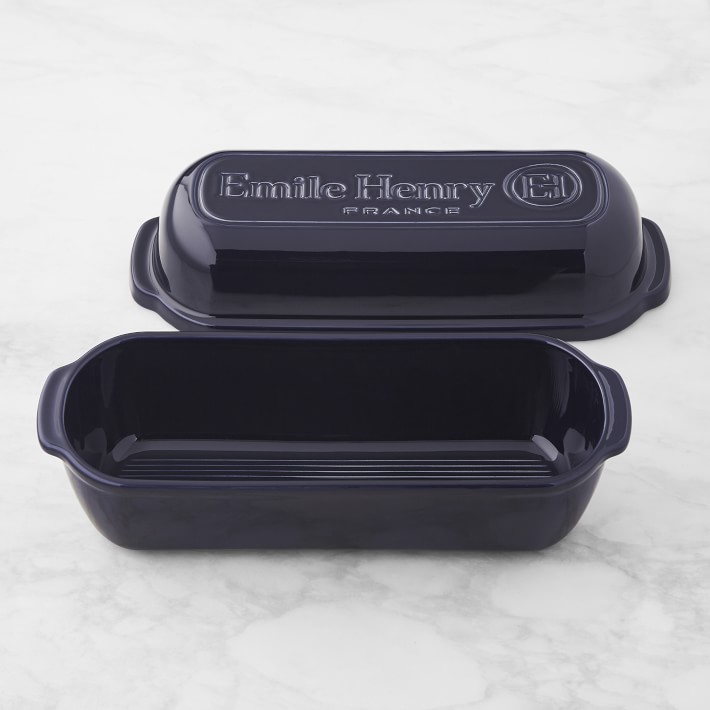 Emile Henry Italian Bread Loaf Pan Navy Williams Sonoma