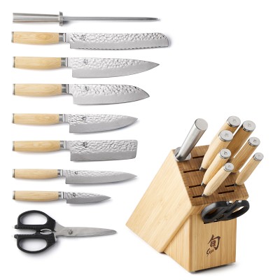 Shun Premier Blonde Knives Set Of 10 Williams Sonoma