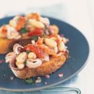 Quick Saut Ed Calamari With White Beans And Roasted Peppers Williams