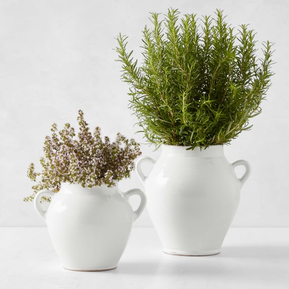 Cache Pot White Williams Sonoma