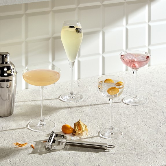 Nude Savage Coupe Glasses Set Of Williams Sonoma