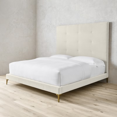 Brooklyn Tufted Tall Bed Headboard Luxury Beds Williams Sonoma