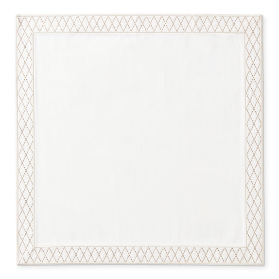 Trellis Embroidered Napkins Set Of Williams Sonoma Ca Williams