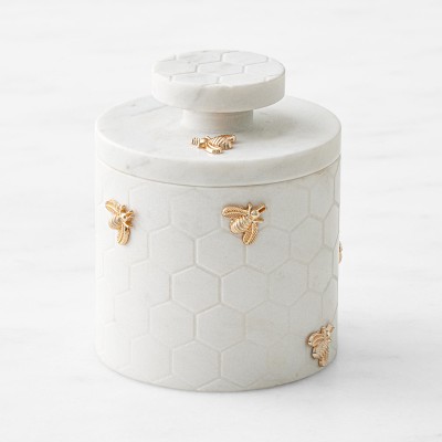 Williams Sonoma Honeycomb Marble Butter Keeper Williams Sonoma