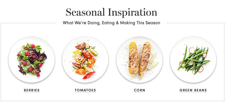 Seasonal Inspiration with Fresh Ingredients