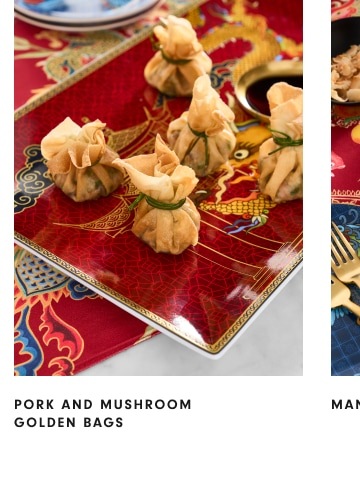 Pork & Mushroom Golden Bags