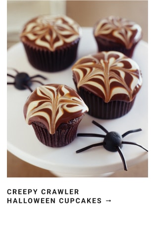 Creepy Crawler Halloween Cupcakes