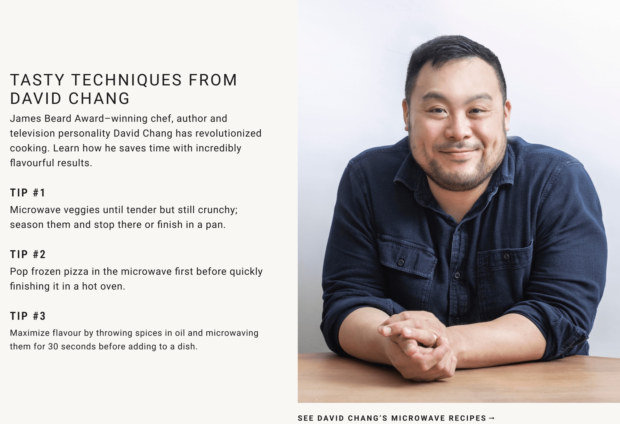 See David Chang's Microwave Recipes