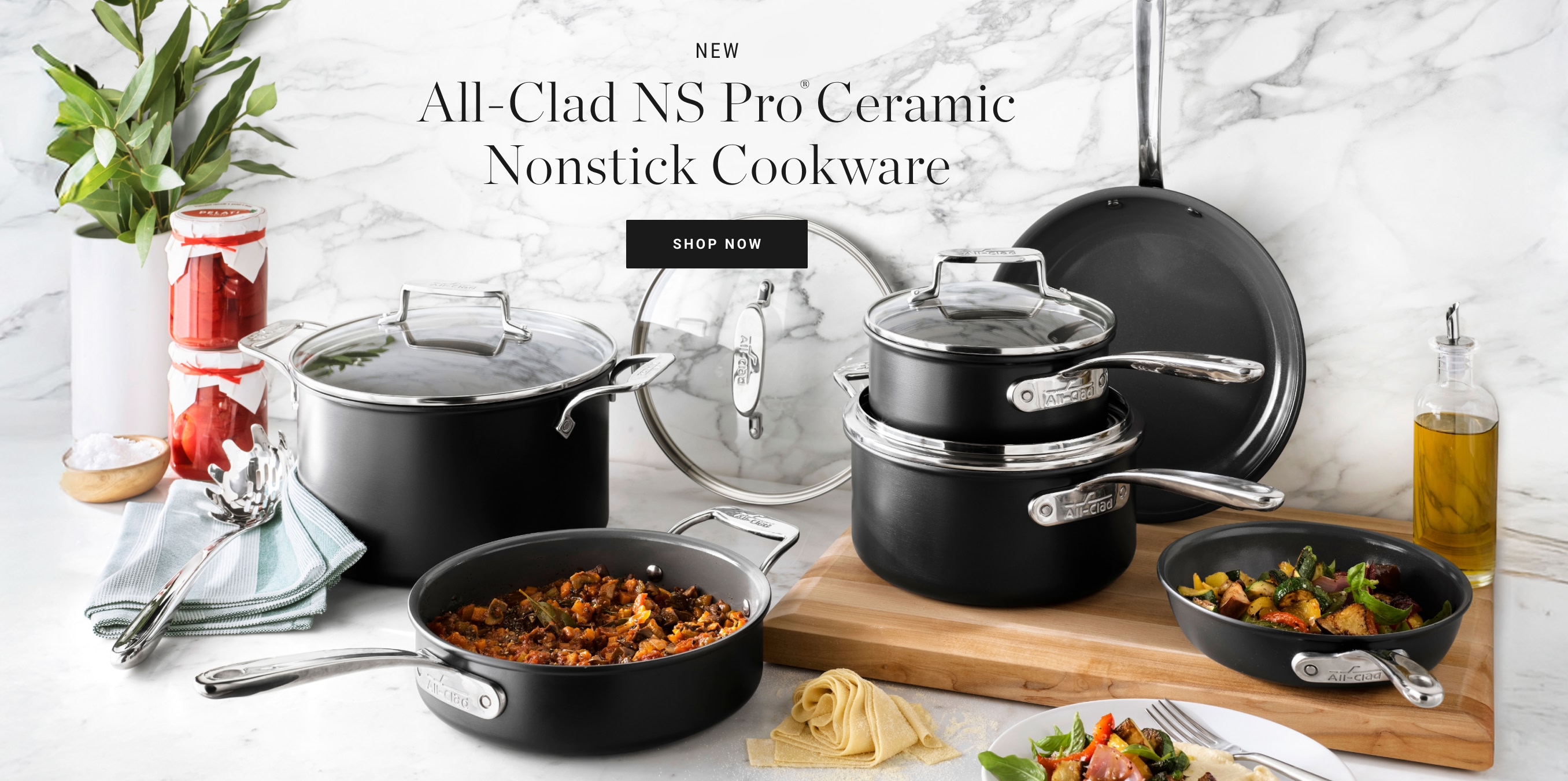 Shop All-Clad NS Pro&reg; Ceramic Nonstick Cookware