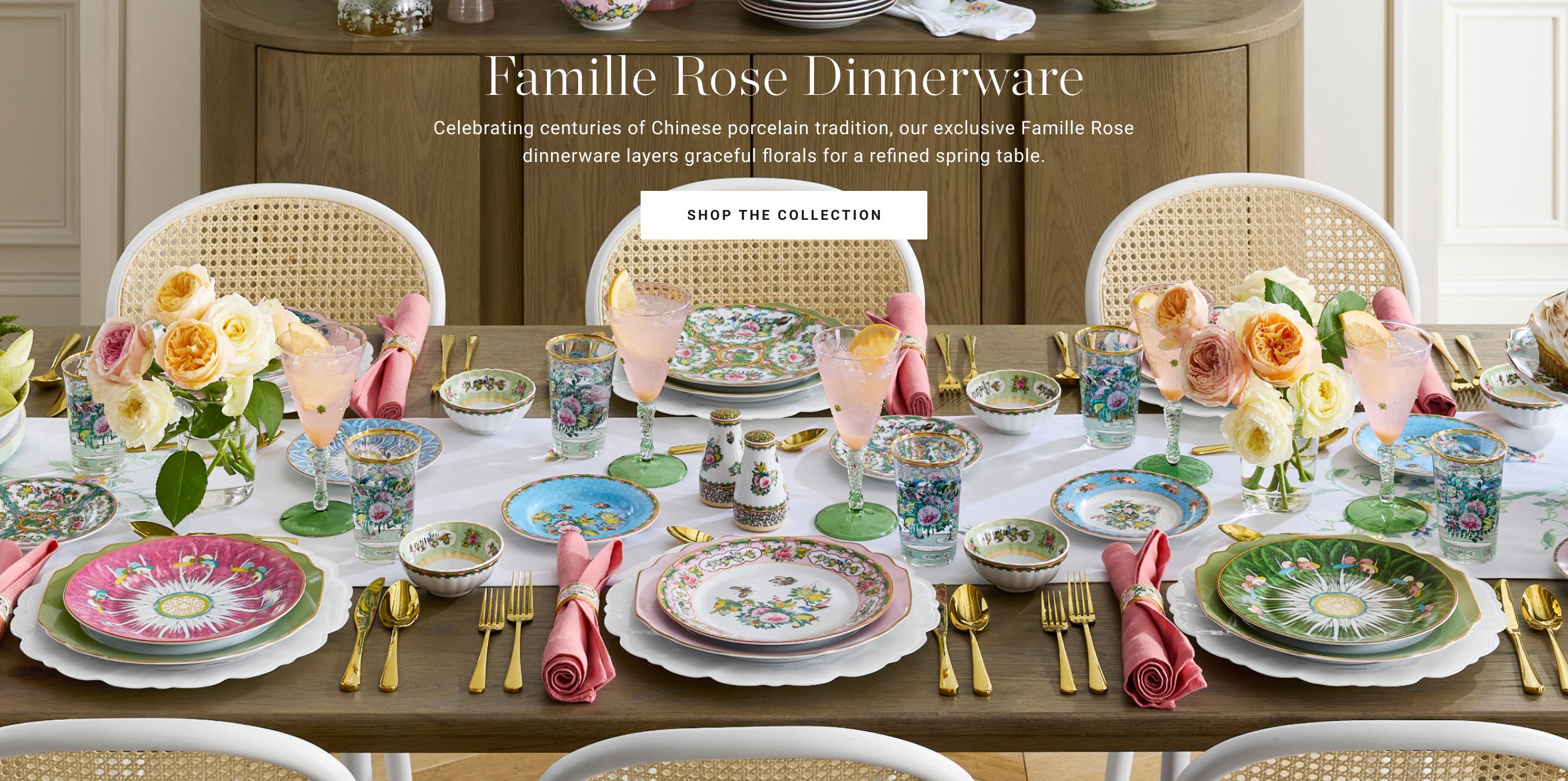 Shop Famille Rose Dinnerware
