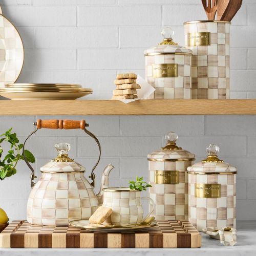 MacKenzie-Childs Mocha Check Collection