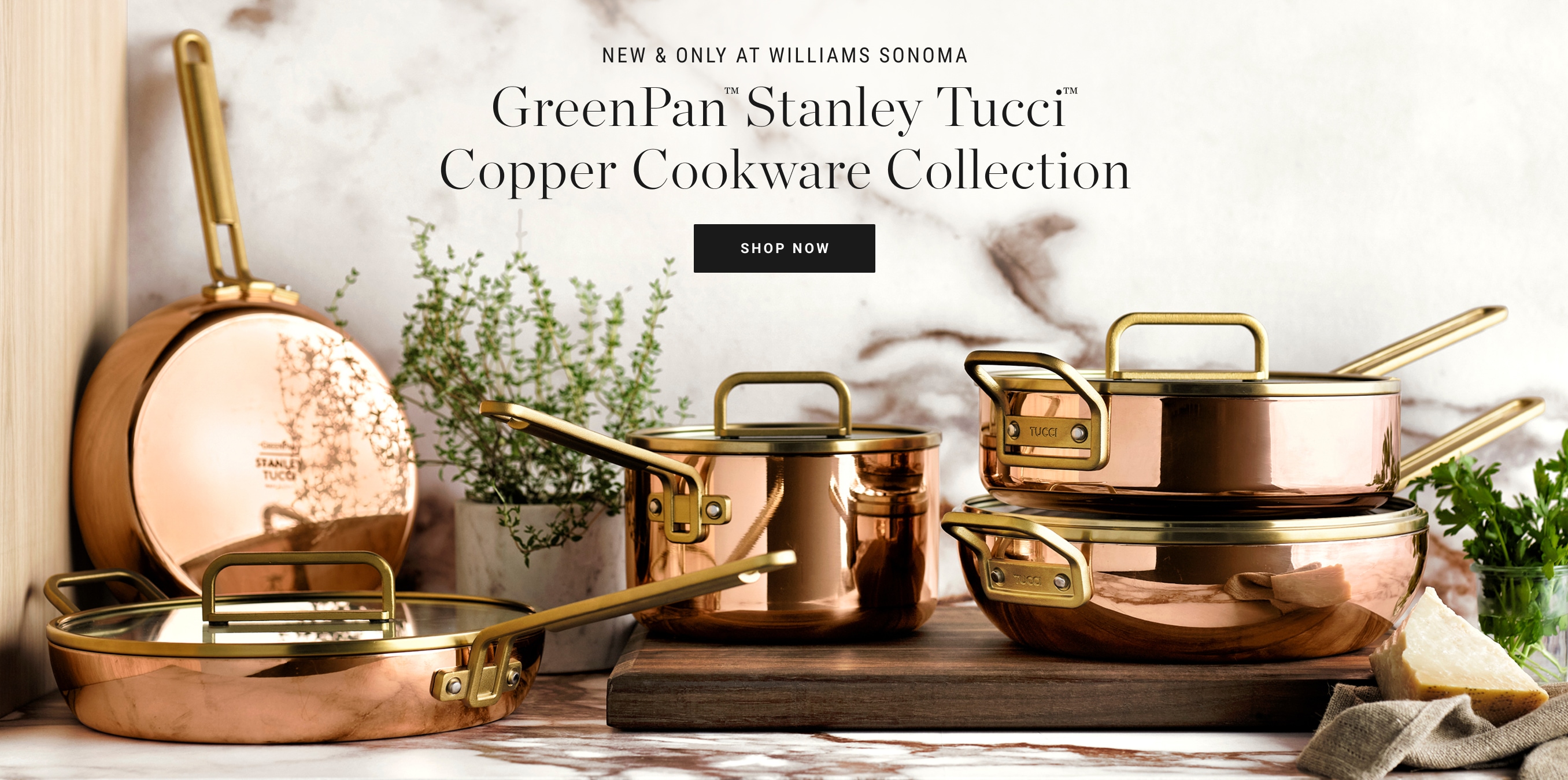 Shop Greenpan Stanley Tucci Copper Cookware Collection