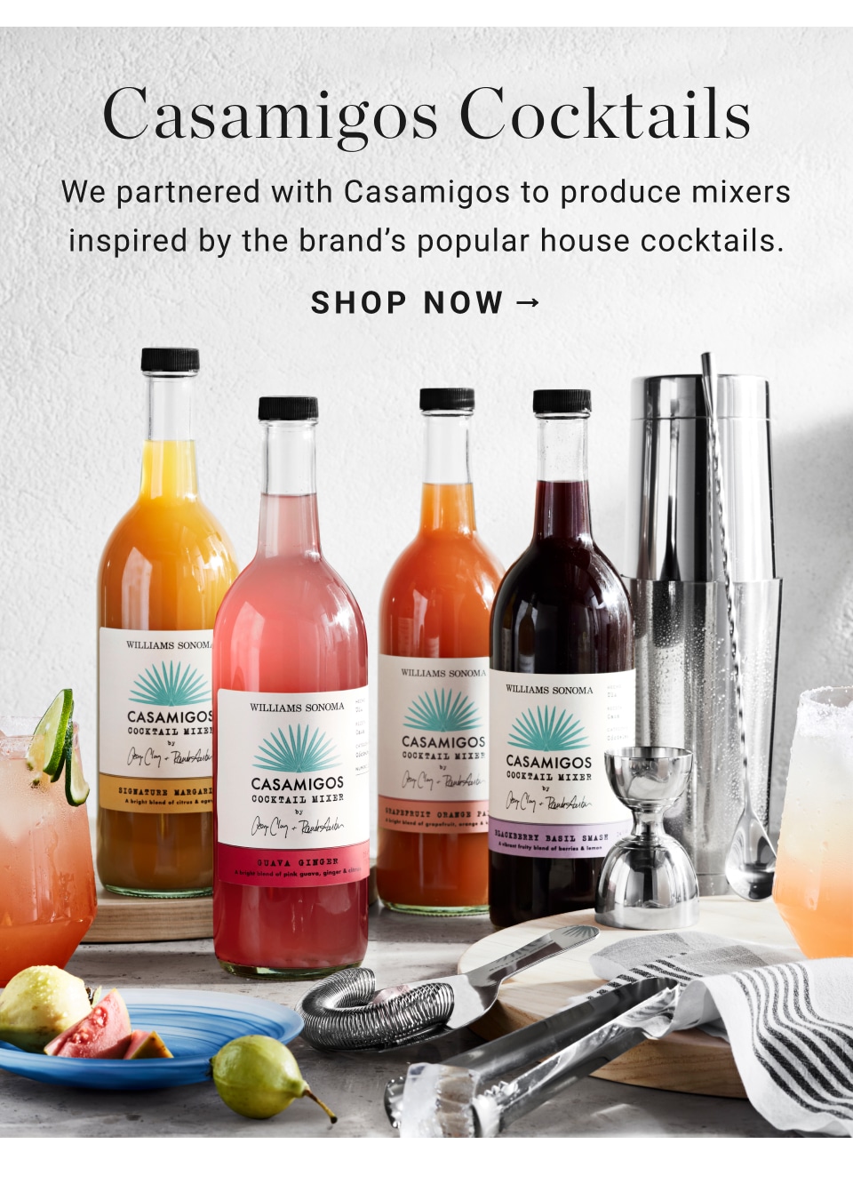 Casamigos Cocktail Mixes | Williams Sonoma