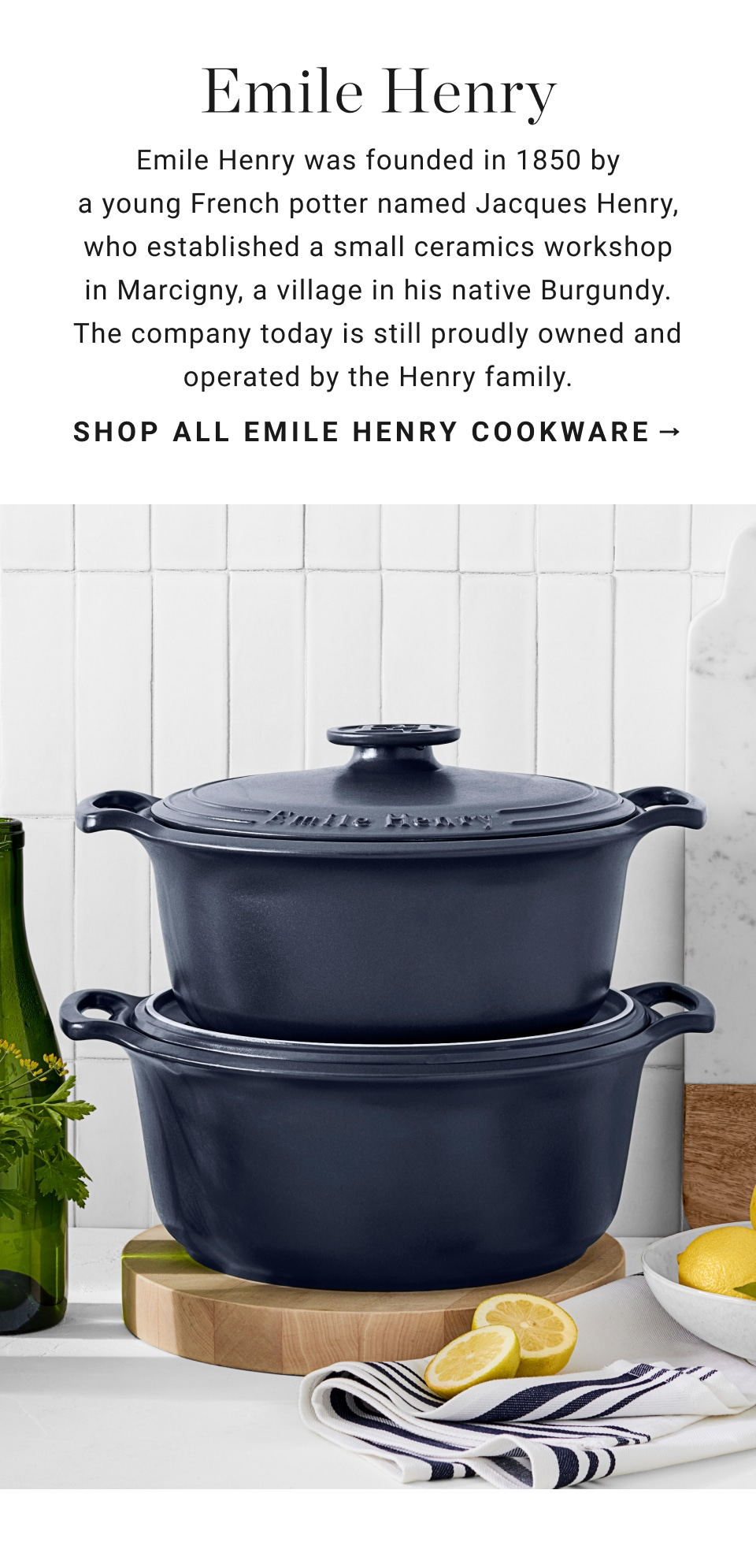 Emile Henry Cookware - Quality Kitchen Essentials | Williams Sonoma