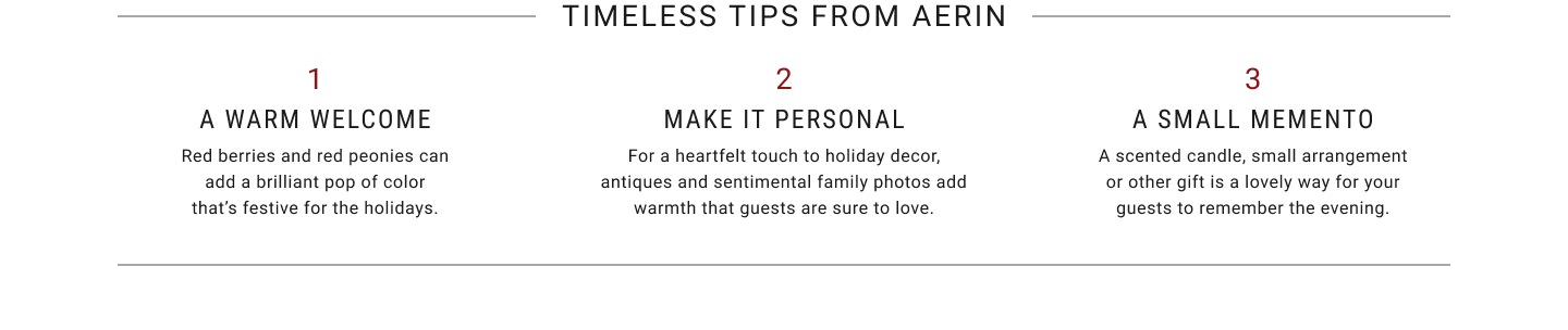 Timeless Tips from Aerin