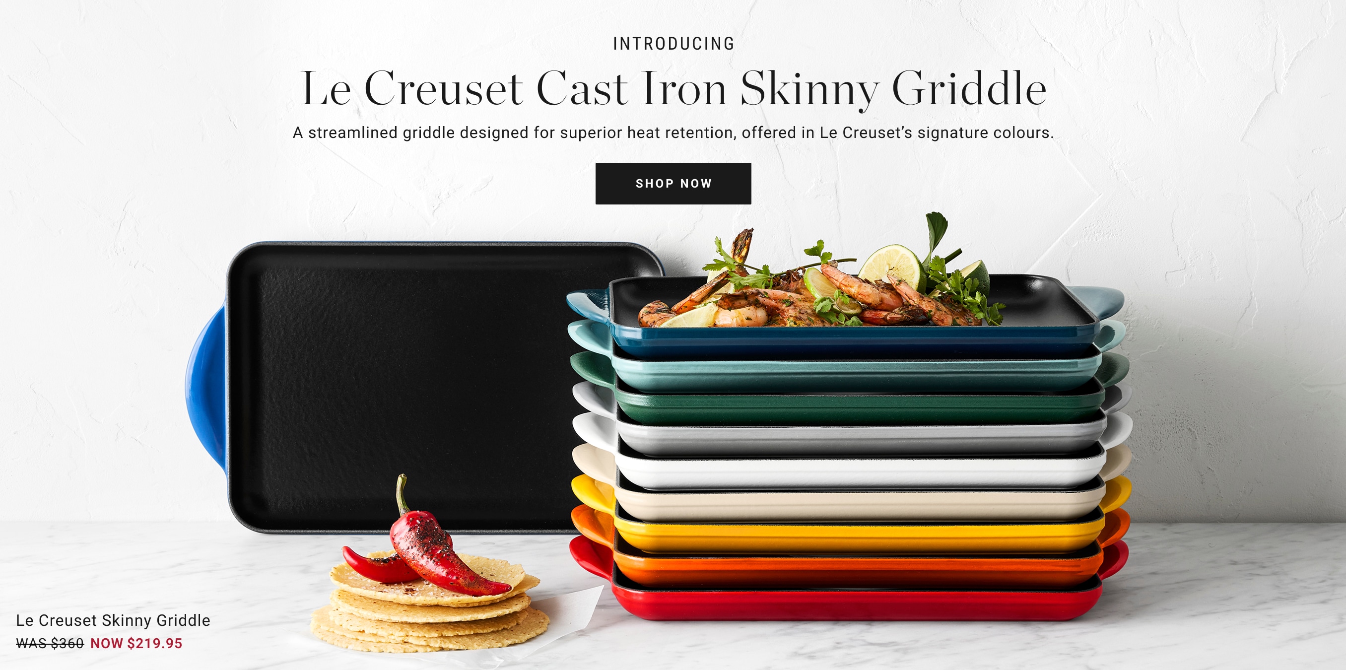 Shop Le Creuset Cast Iron Skinny Griddle