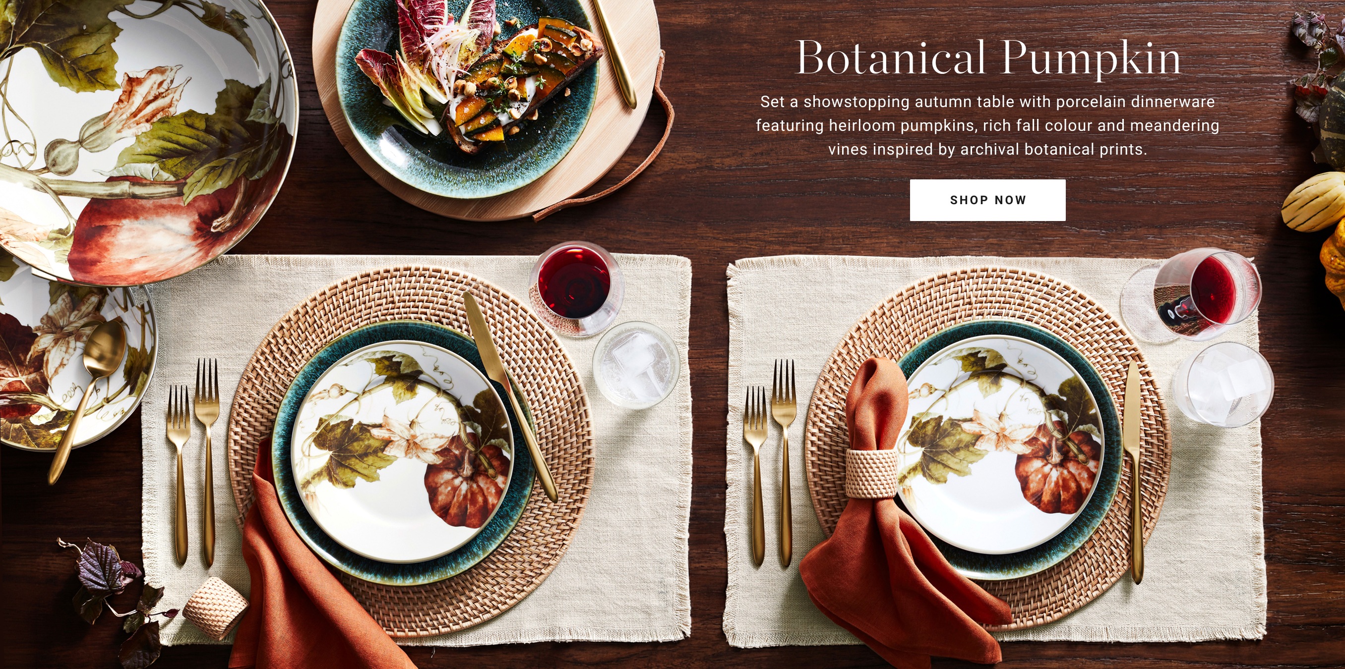 Shop Botanical Pumpkin Dinnerware Collection