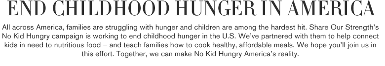 End Childhood Hunger in America