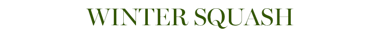 Winter Squash