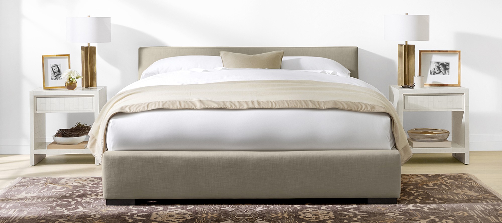 Williams tufted upholstered platform bed hotsell