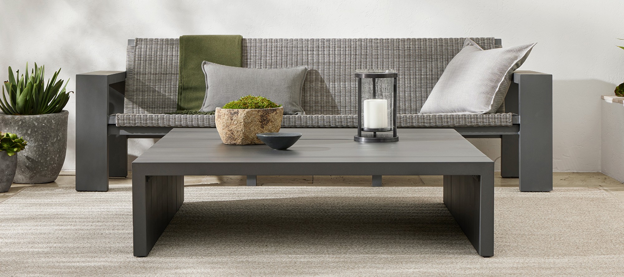 Larnaca Outdoor Slate Grey Coffee Table 54