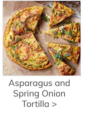 Asparagus and Spring Onion Tortilla >