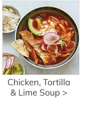 Chicken, Tortilla and Lime Soup >