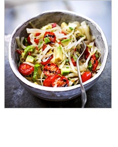 Chargrilled Tomato and Avocado Slaw >