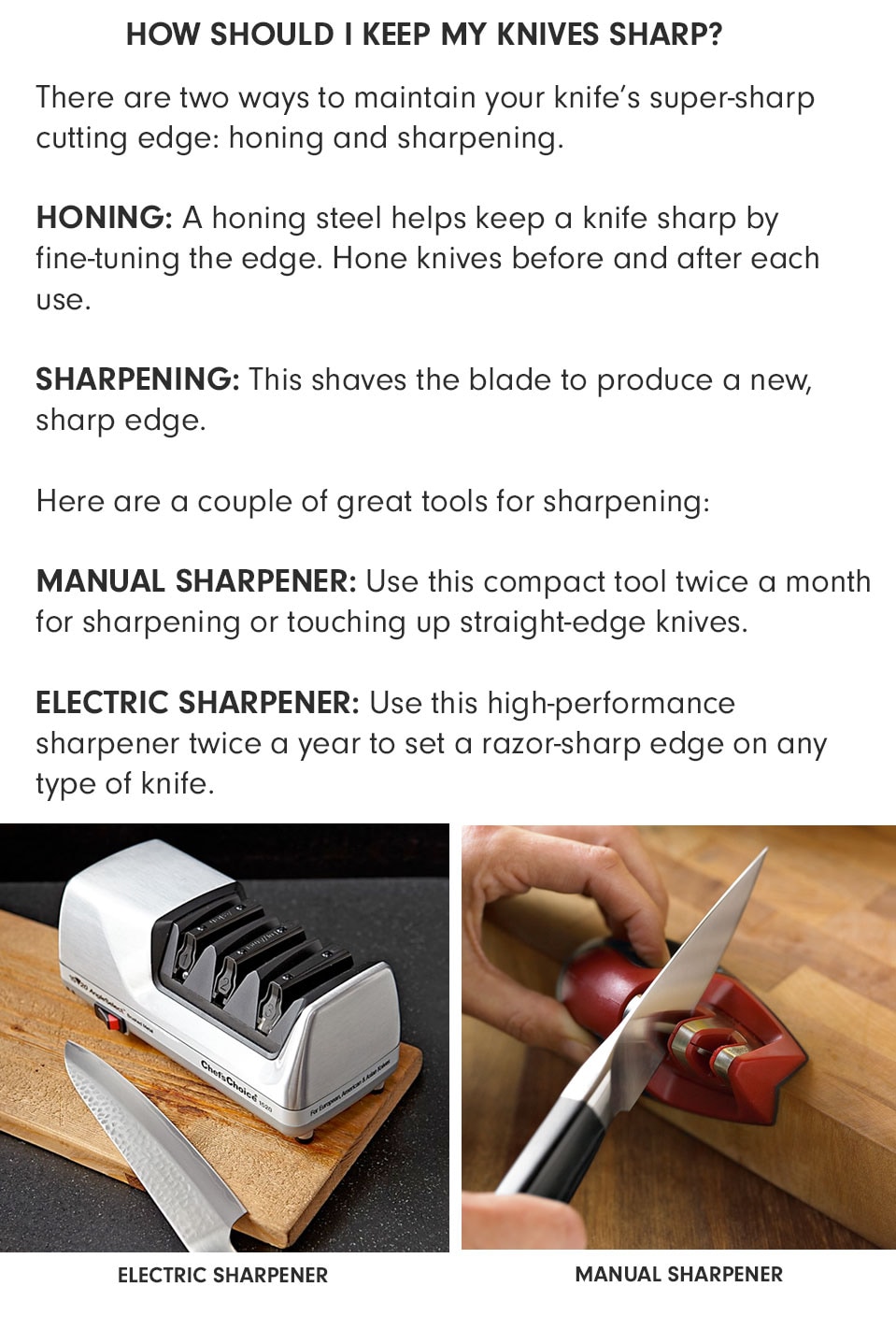 How Should I Keep My Knives Sharp?