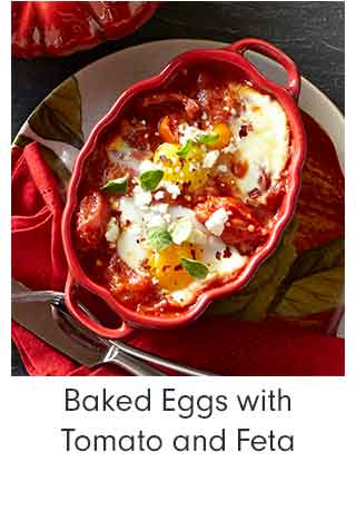 Baked Eggs with Tomato and Feta
