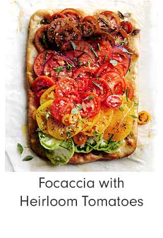 Focaccia with Heirloom Tomatoes