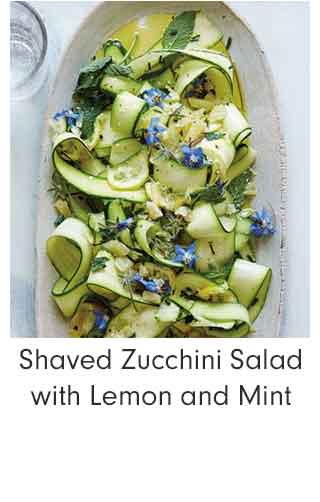 Shaved Zucchini Salad with Lemon and Mint