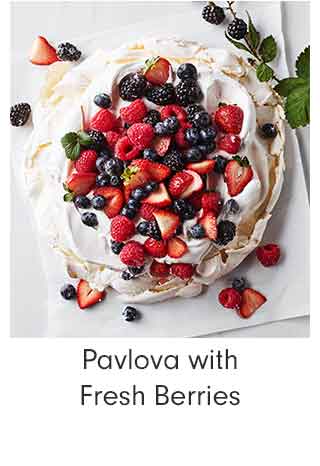 Pavlova with Fresh Berries