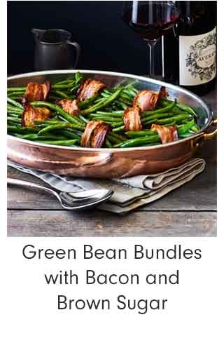 Green Bean Bundles with Bacon and Brown Sugar