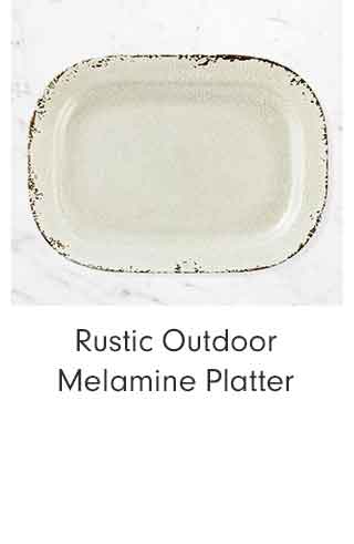 Rustic Outdoor Melamine Platter