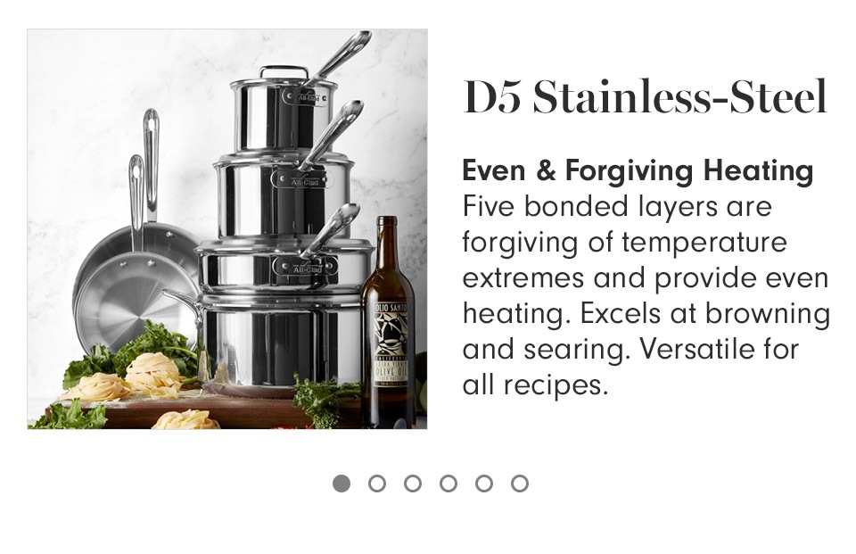 AllClad d5 StainlessSteel Double Boiler Pot 1.75Qt Williams Sonoma