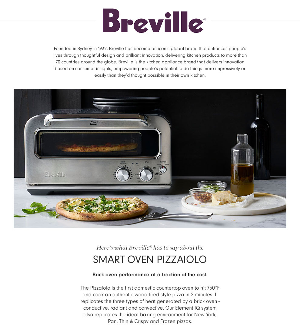 Breville Smart Oven® Pizzaiolo Pizza Oven Williams Sonoma