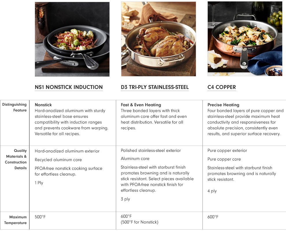 AllClad d5 StainlessSteel 10Piece Cookware Set Williams Sonoma