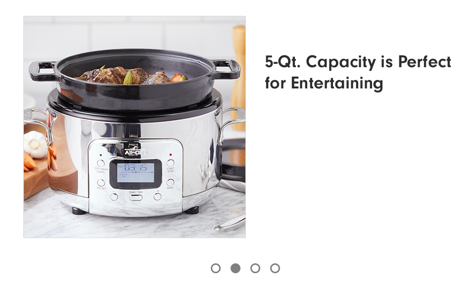 AllClad Cast Iron Electric Slow Cooker 5Qt. Williams Sonoma