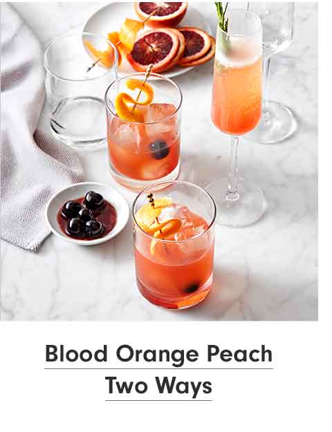 Blood Orange Peach Two Ways