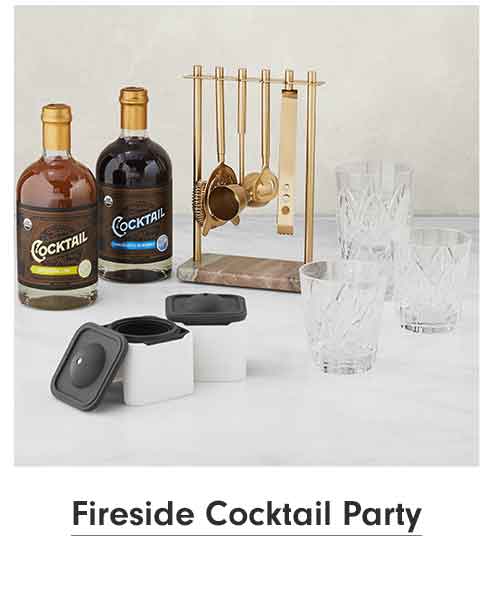 Fireside cocktail party