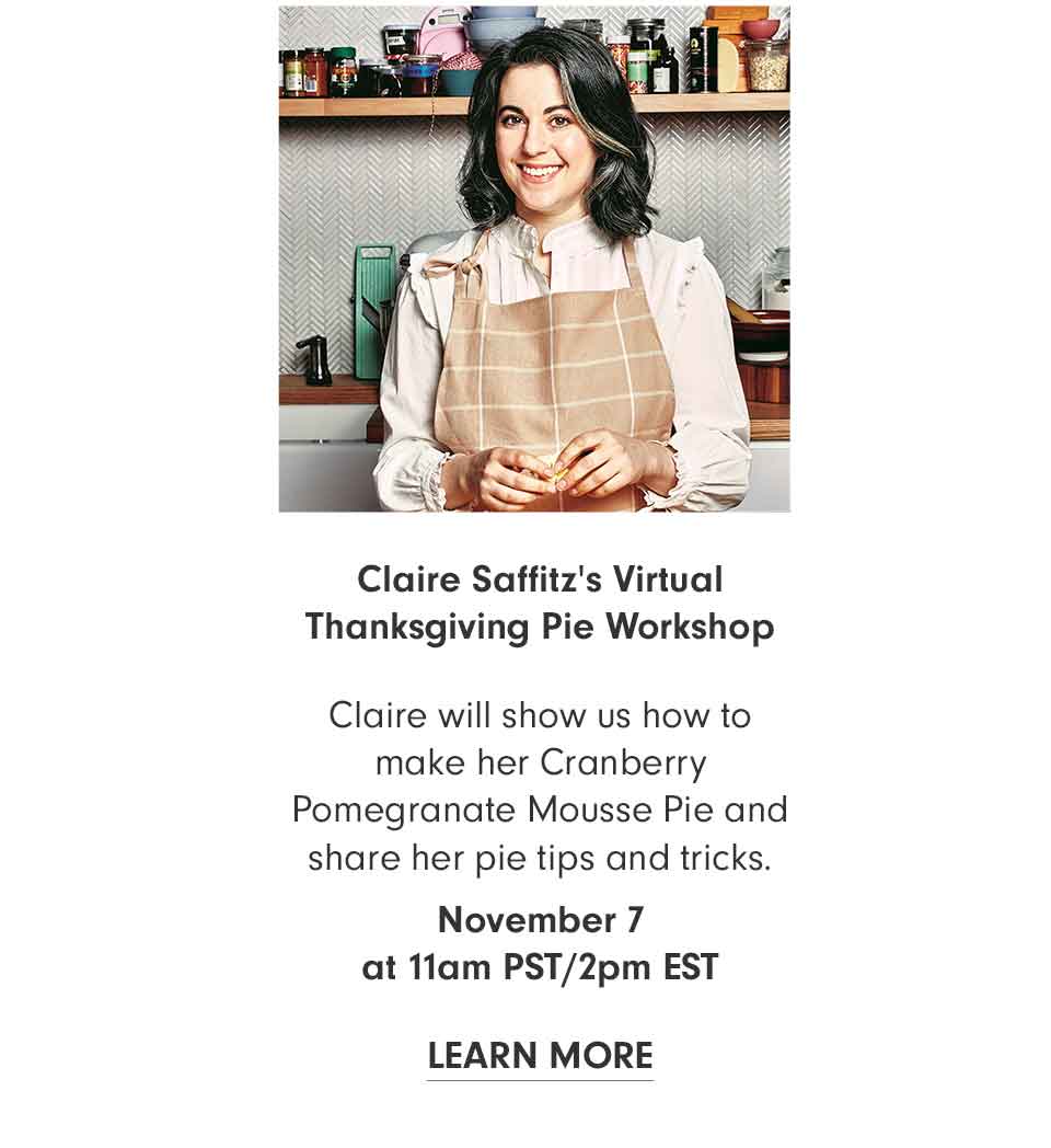 Claire Saffitz's Virtual Pie Workshop