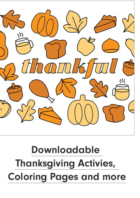 Downloadable Thanksgiving Activities