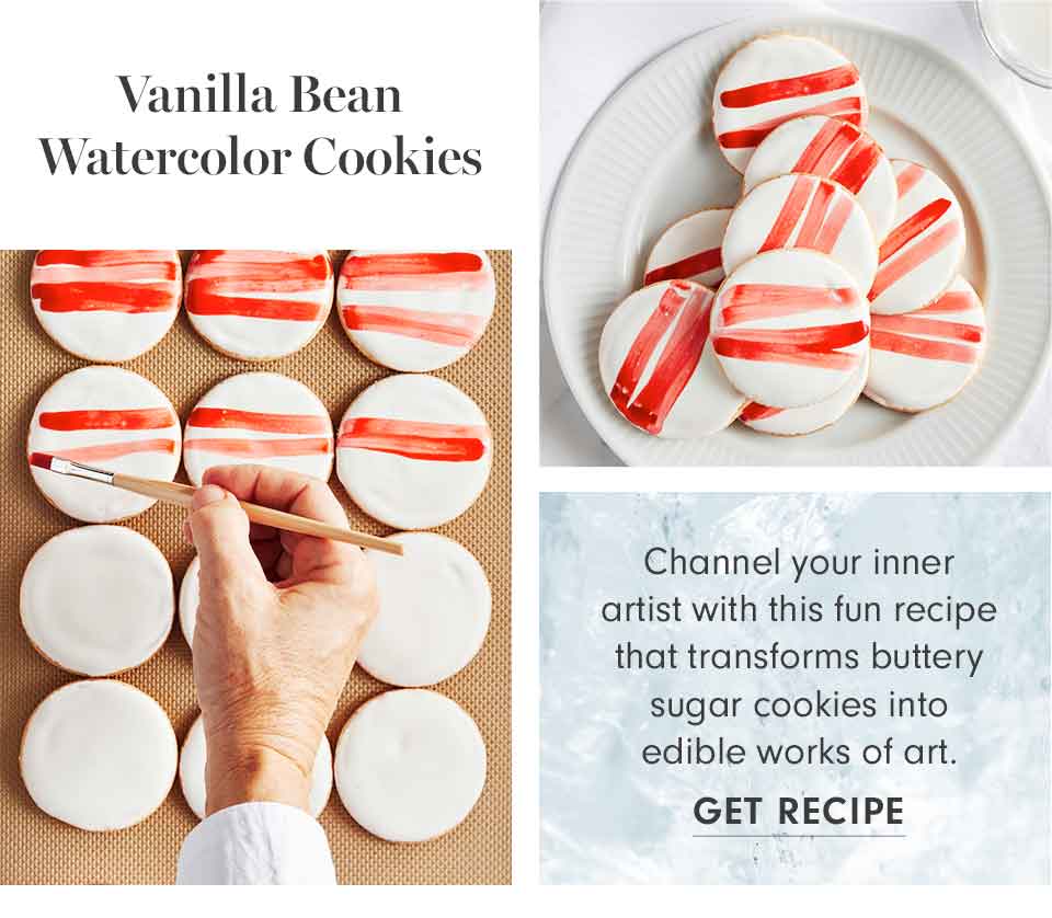 Vanilla Bean Watercolor Cookies