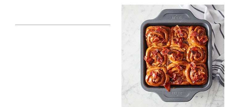 Sticky Buns with Candied Bacon