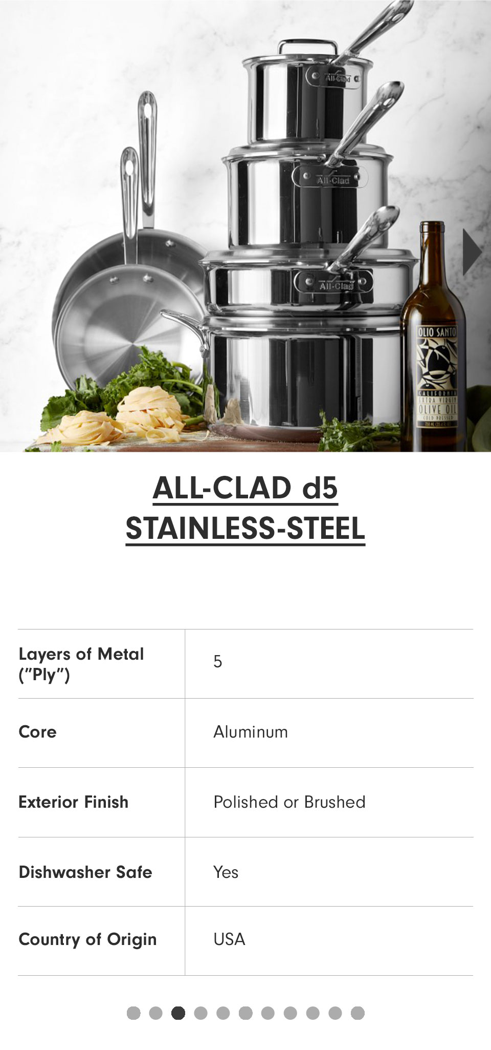 All-Clad d5 Stainless-Steel >