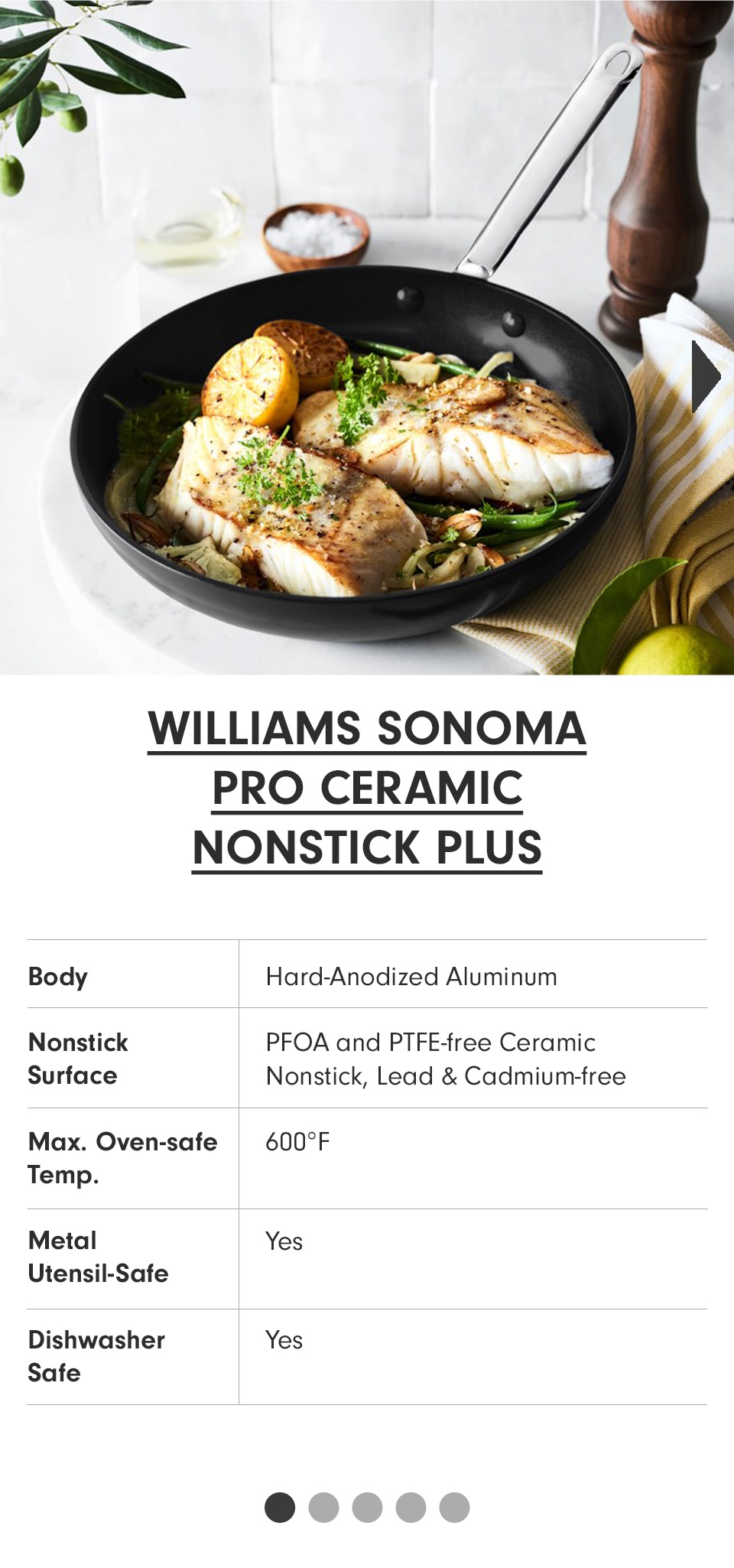 Williams Sonoma Pro-Ceramic Nonstick Plus >